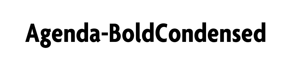 Agenda-BoldCondensed