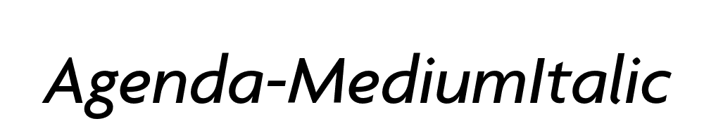 Agenda-MediumItalic