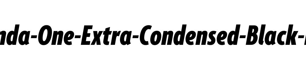 Agenda-One-Extra-Condensed-Black-Italic