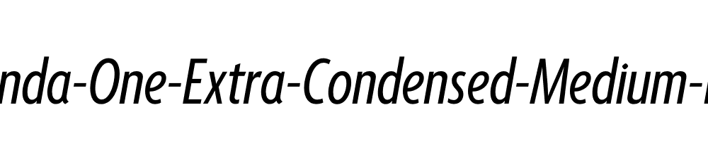 Agenda-One-Extra-Condensed-Medium-Italic