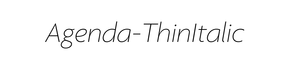 Agenda-ThinItalic