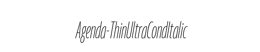 Agenda-ThinUltraCondItalic