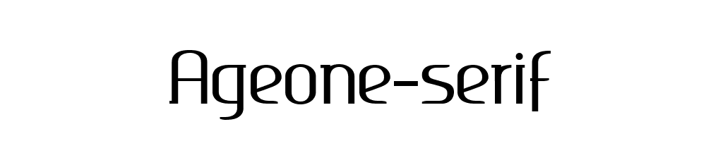 Ageone-serif