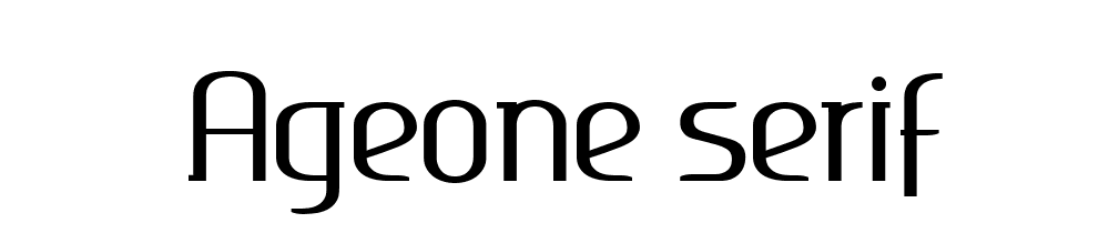 Ageone Serif