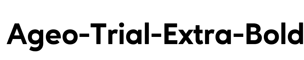 Ageo-Trial-Extra-Bold