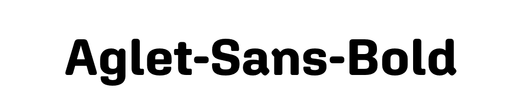 Aglet-Sans-Bold