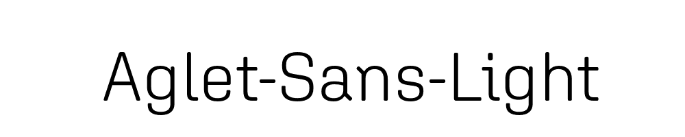 Aglet-Sans-Light