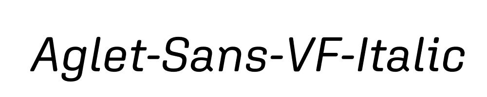 Aglet-Sans-VF-Italic