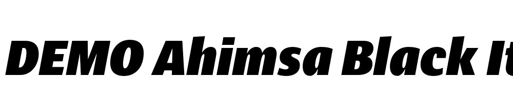 FSP DEMO Ahimsa Black Italic