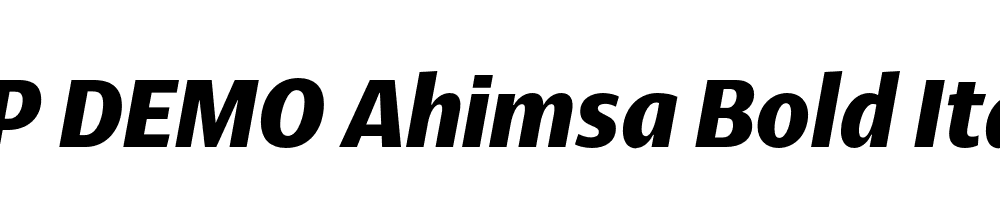 FSP DEMO Ahimsa Bold Italic