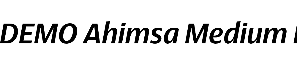 FSP DEMO Ahimsa Medium Italic