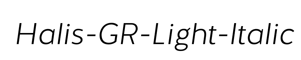 Halis-GR-Light-Italic