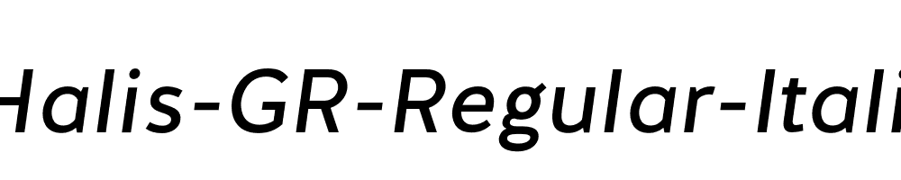 Halis-GR-Regular-Italic