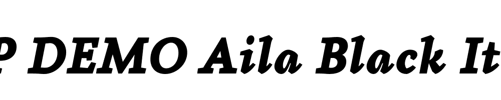 FSP DEMO Aila Black Italic