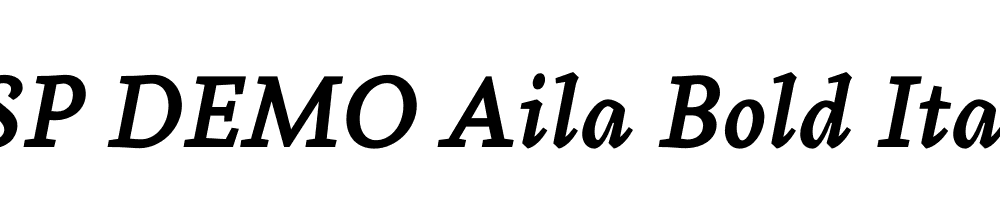 FSP DEMO Aila Bold Italic