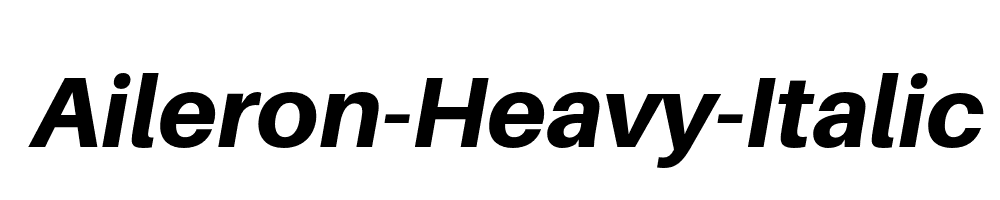 Aileron-Heavy-Italic