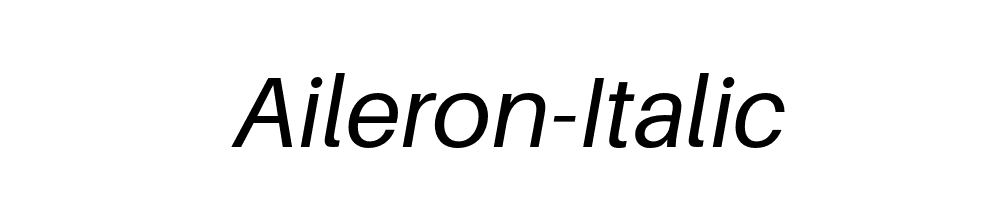 Aileron-Italic