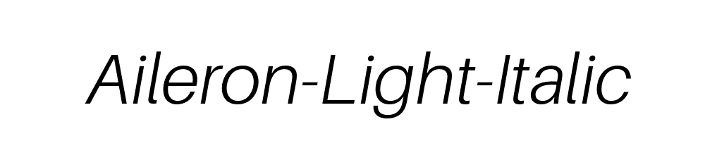 Aileron-Light-Italic