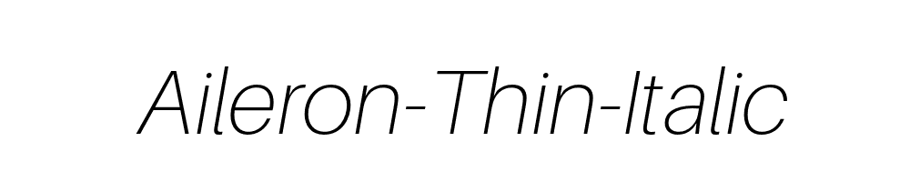 Aileron-Thin-Italic