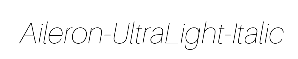 Aileron-UltraLight-Italic