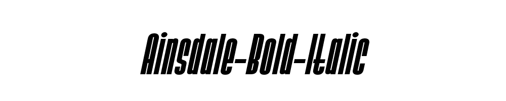 Ainsdale-Bold-Italic