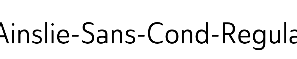 Ainslie-Sans-Cond-Regular