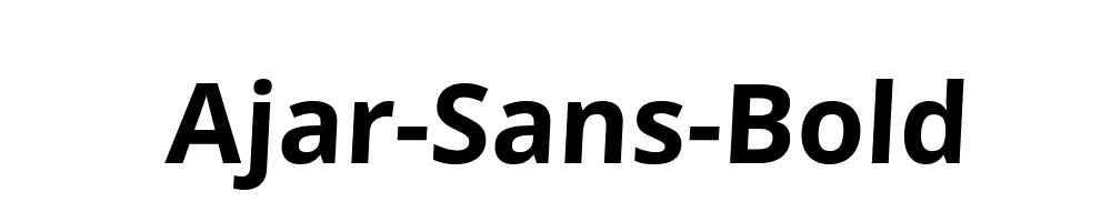 Ajar-Sans-Bold