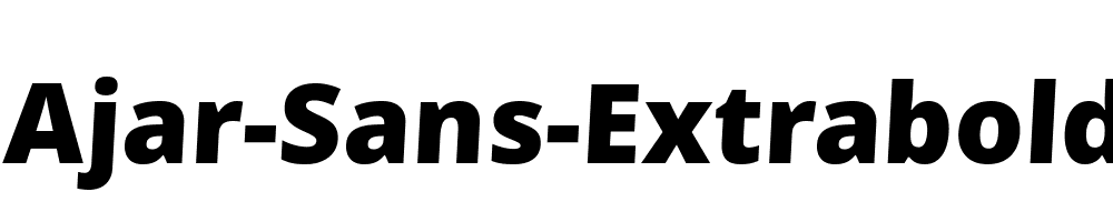 Ajar-Sans-Extrabold