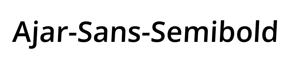 Ajar-Sans-Semibold