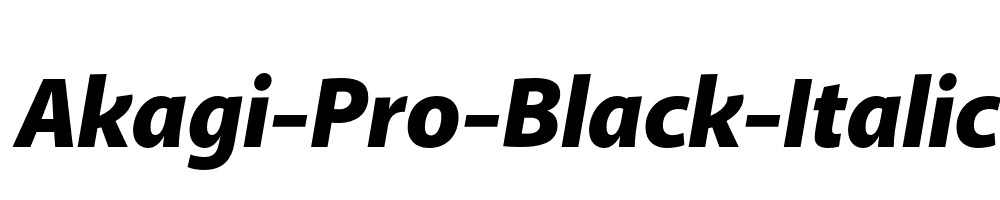 Akagi-Pro-Black-Italic