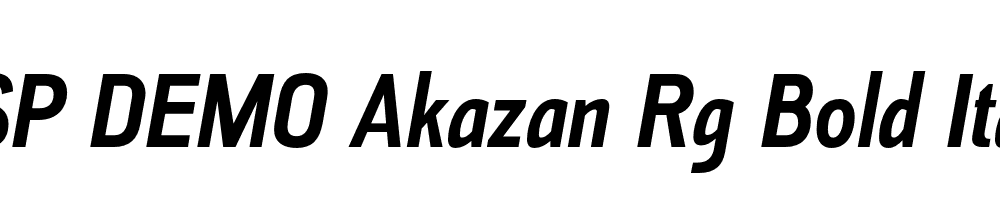 FSP DEMO Akazan Rg Bold Italic