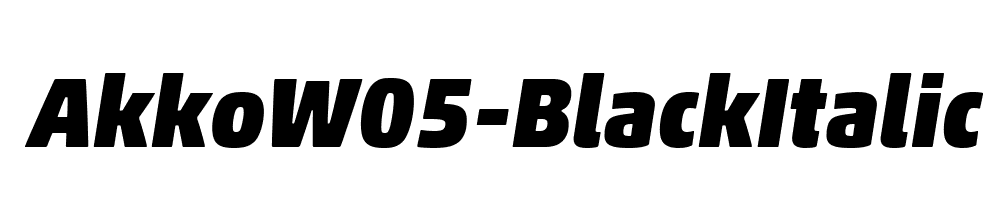 AkkoW05-BlackItalic