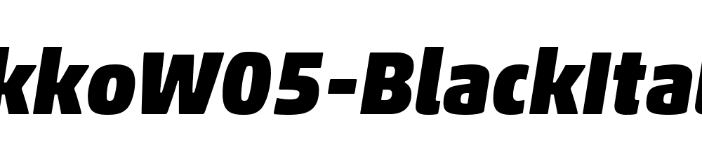 Akko W05 Black Italic