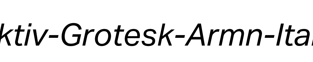 Aktiv-Grotesk-Armn-Italic