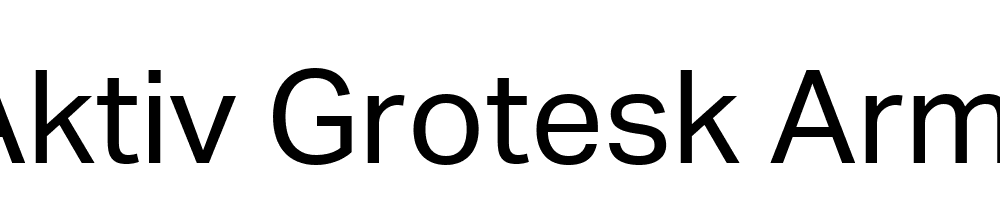 Aktiv Grotesk Armn