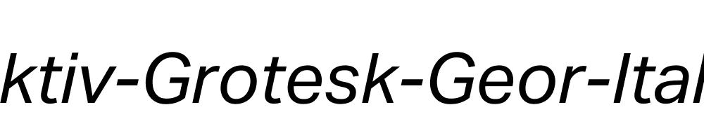 Aktiv-Grotesk-Geor-Italic