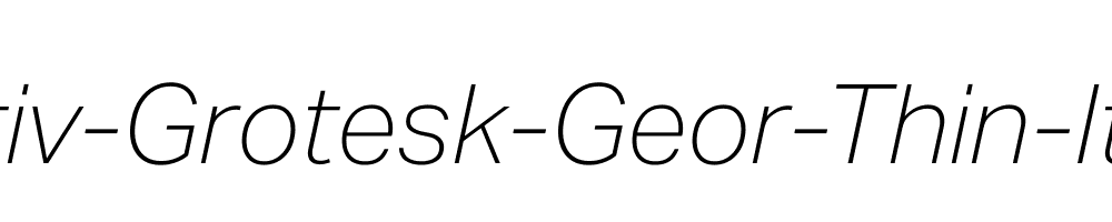 Aktiv-Grotesk-Geor-Thin-Italic