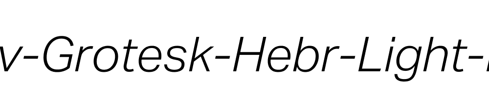 Aktiv-Grotesk-Hebr-Light-Italic