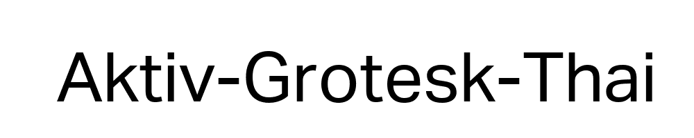 Aktiv-Grotesk-Thai