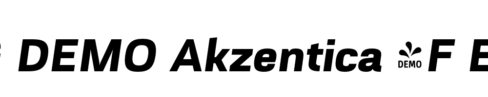  DEMO Akzentica 4F ExtraBold Italic