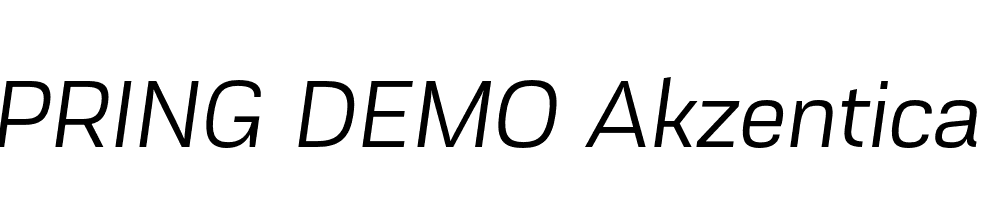  DEMO Akzentica 4F Italic