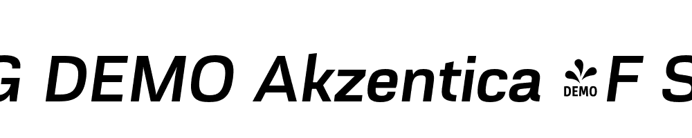  DEMO Akzentica 4F SemiBold Italic