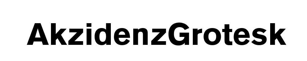 AkzidenzGrotesk