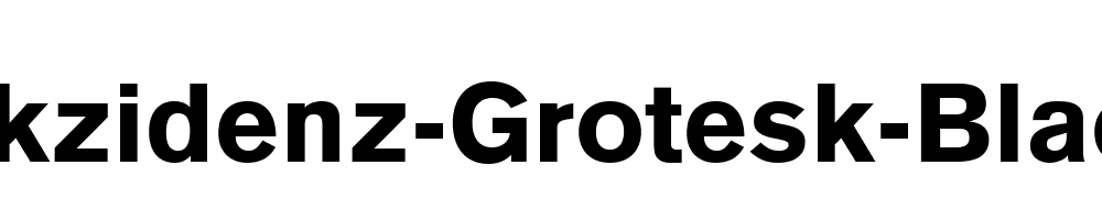 Akzidenz-Grotesk-Black