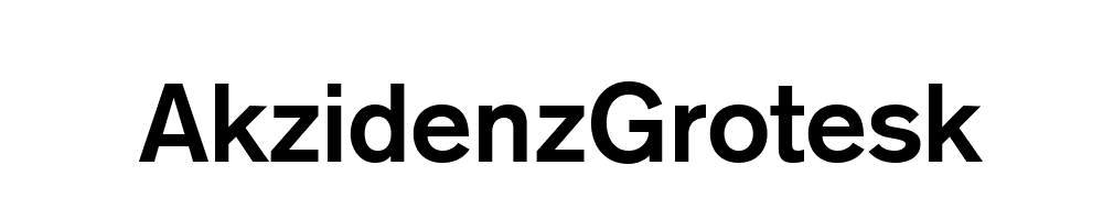 AkzidenzGrotesk