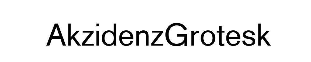 AkzidenzGrotesk