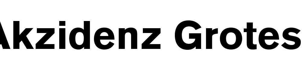 Akzidenz Grotesk