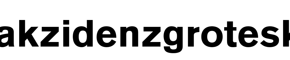 Akzidenzgrotesk