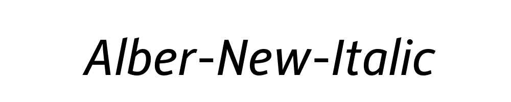 Alber-New-Italic