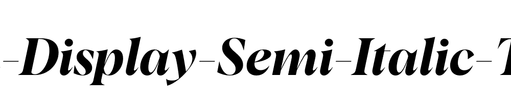 Albra-Display-Semi-Italic-TRIAL